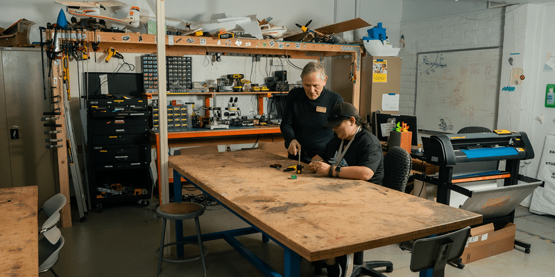 The Eagle MakerSpace is a place for students to work on their projects without academic attachment. (Photo: Embry-Riddle/Connor McShane)